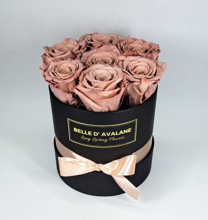 <h4>Box rd 15cm zwart-caramel (cho89)</h4>