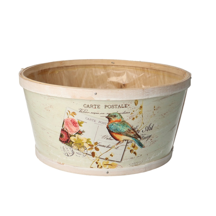 <h4>Hout Vogel bak d22*11cm</h4>