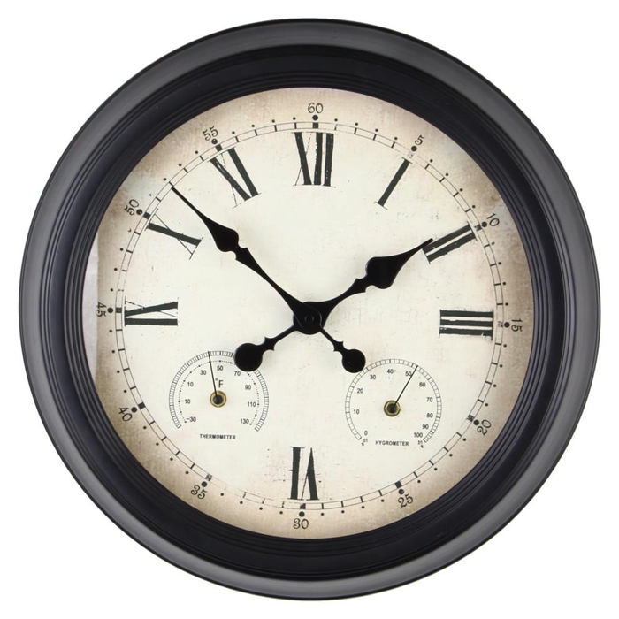 <h4>Clock Outdoor Ø47 Black 91388</h4>