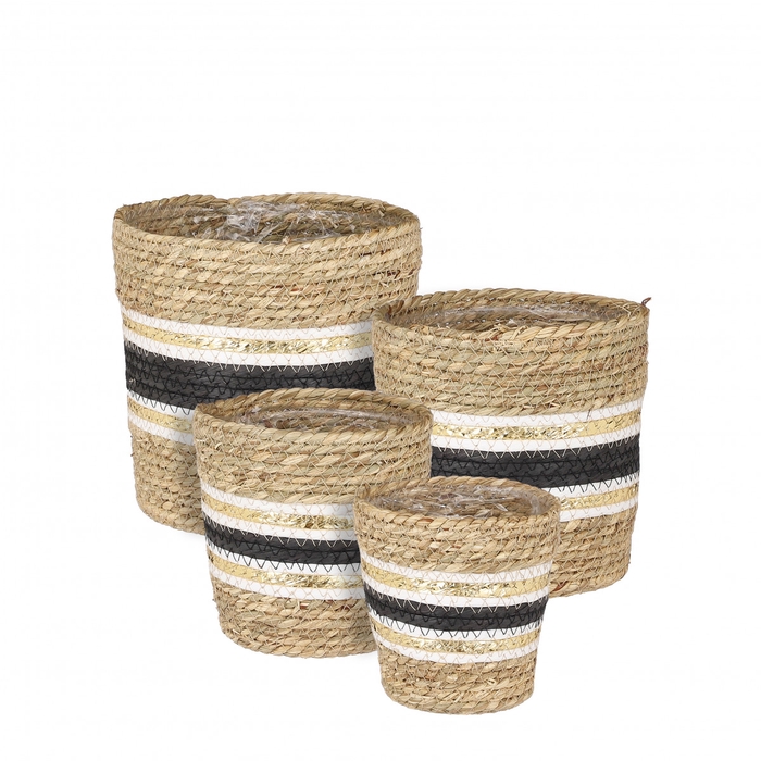 <h4>Basket sets Rachel pot S/4 d18*18cm</h4>