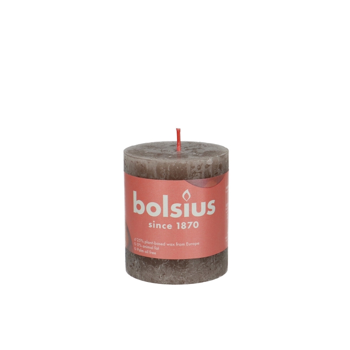 <h4>Candle cylinder d07 08cm rustic</h4>