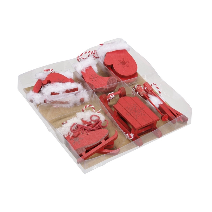 <h4>Kerst naturel Hanger hout ass. 5cm x6</h4>