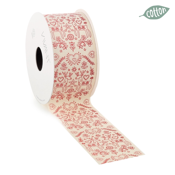 <h4>Christmas Ribbon reindeer 50mm 8m</h4>
