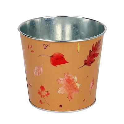 <h4>Pot Autumn zink D13,3xH12,5cm ES12 oranje</h4>