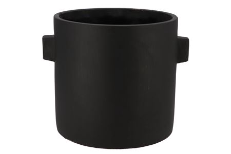 <h4>Concrete Ears Black Pot 27x23cm</h4>