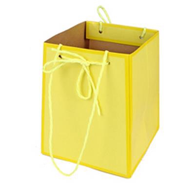 <h4>Bag Easy carton 12/12x15/15xH18cm yellow</h4>