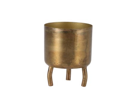 <h4>Dobra Oud Goud Pot Metaal 6x8cm</h4>