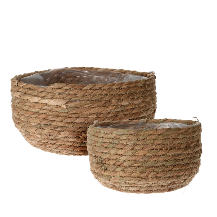 <h4>Basket sets Sabina tray S/2 d24.5*13cm</h4>