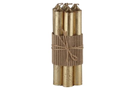 <h4>Kaars Crown Metallic Gold Per 7 2x16cm</h4>
