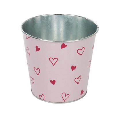 <h4>Pot Love story zink D12,3xH10,8cm ES10,5 rood/roze</h4>