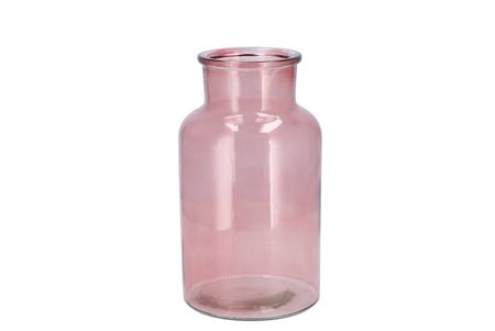 <h4>Dry Glass Blush Pink Milk Bottle 15x26cm</h4>