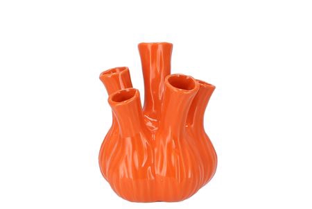 <h4>Aglio Shiny Orange Vase 13x16cm</h4>