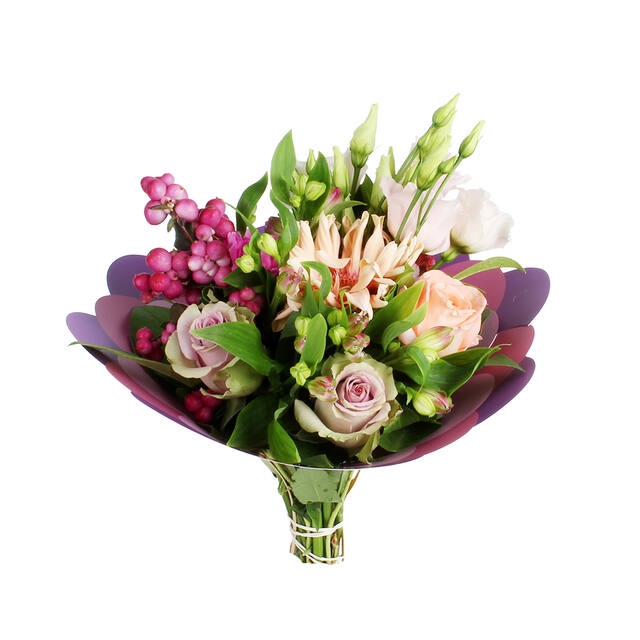 <h4>Boekethouder Petal papier Ø32cm paars</h4>