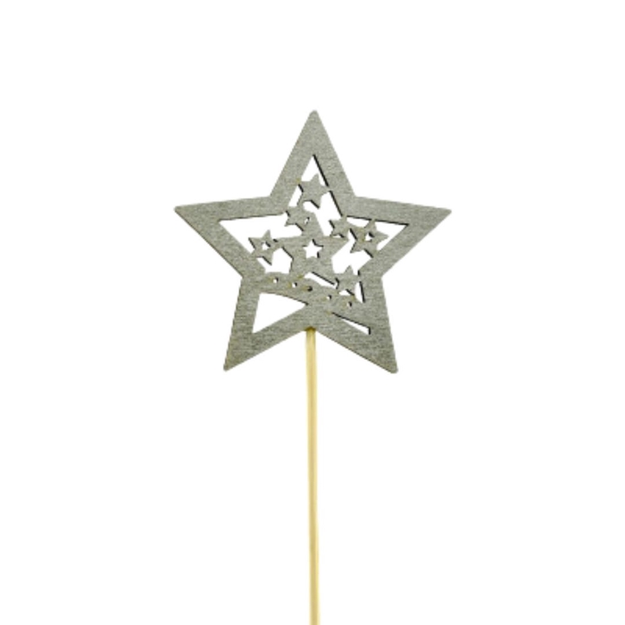 <h4>Christmas sticks 20cm Star 7cm</h4>