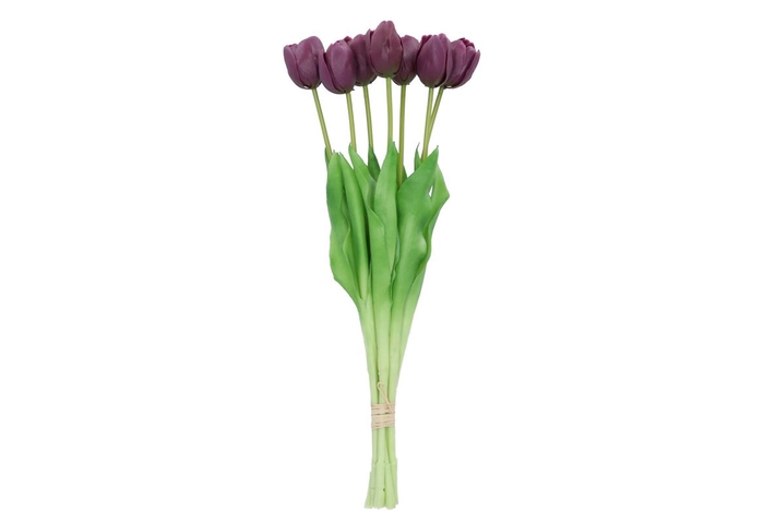 <h4>Silk Tulip 7x Purple 43cm</h4>