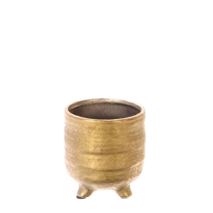 <h4>Keramiek Brushed pot/voet d08.5*9.5cm</h4>