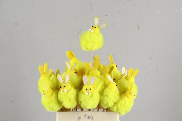 <h4>Stick Rabbit Fabric 7cm Yellow</h4>