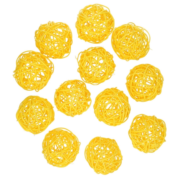 <h4>Decoratie Rattan bal 6cm x12</h4>