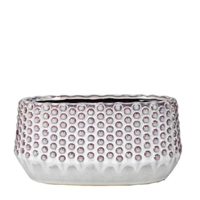 <h4>Keramiek Exclusief Dot planter 28*16*14cm</h4>