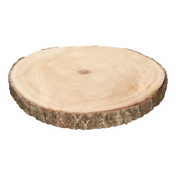 <h4>Dried articles Wood slice Paulownia d40*4cm</h4>