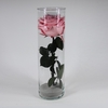 Cilinder d10x30h roze glas