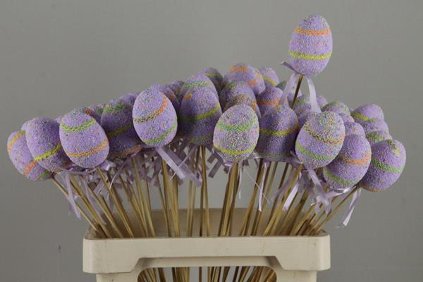 <h4>Stick Egg  Easter Party Purple</h4>
