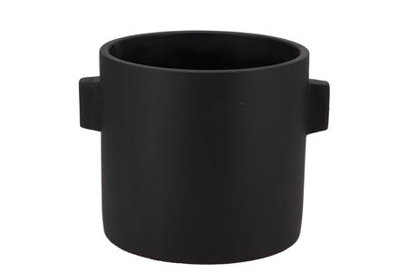 <h4>Concrete Ears Black Pot 22x17cm</h4>