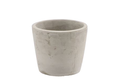 <h4>Concrete Pot Round Grey 11x9cm</h4>