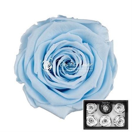 Lot 50pc Blue 50mm Satin Ribbon Rose Flower DIY Wedding Bouquet 2