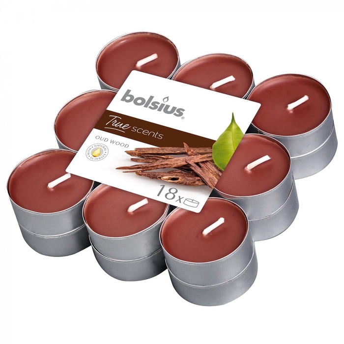 <h4>Kaars Geur Theelicht Oud Wood X18</h4>