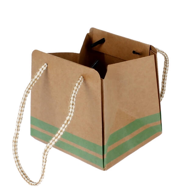 <h4>Bag Sporty carton 12,5x11,5xH12,5cm light green</h4>