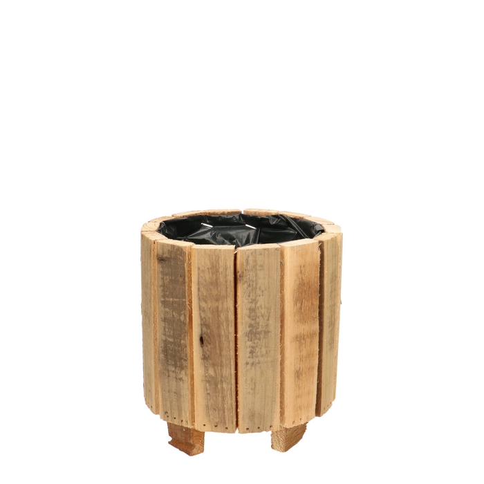 <h4>Hout Pot/voet d15*17cm</h4>