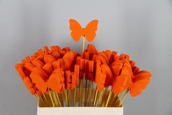 <h4>Stick Butterfly Foam Orange</h4>