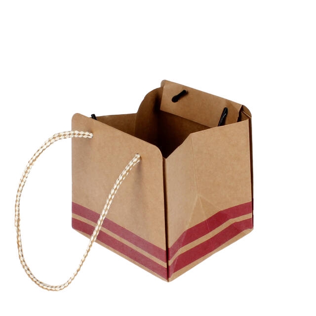 <h4>Bag Sporty carton 9,5x8,5xH9,5cm red</h4>