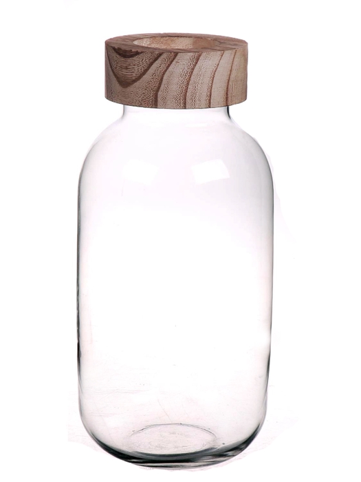 <h4>DF01-540012500 - Bottle glass Shanna d10.5/15xh31.2 clear</h4>