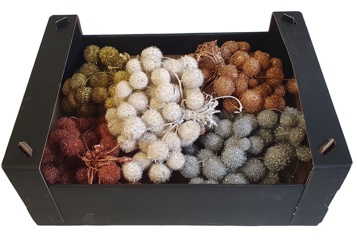 <h4>Small ball per bunch in poly mixed colors christmass 1</h4>