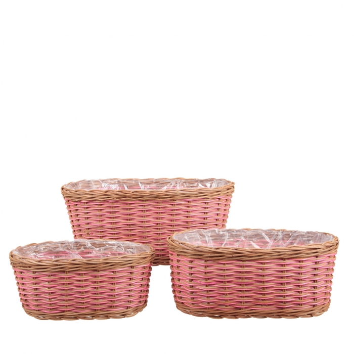 <h4>Basket sets Tray S/3 31*19*14cm</h4>
