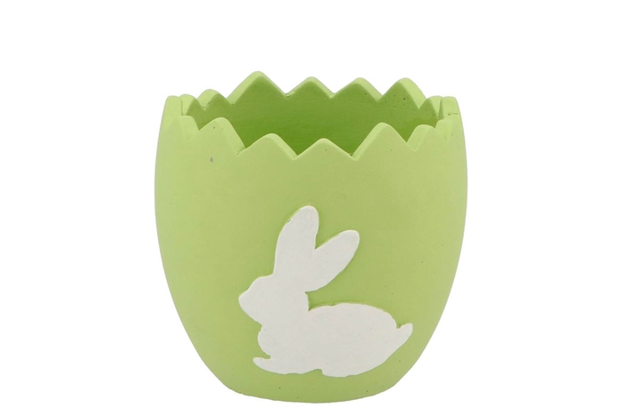 <h4>Easter Rabbit Pot Green 13x13x12cm</h4>