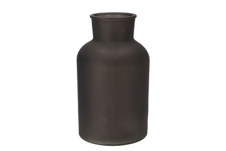 <h4>Dry Glass Black Matt Milk Bottle 17x30cm</h4>