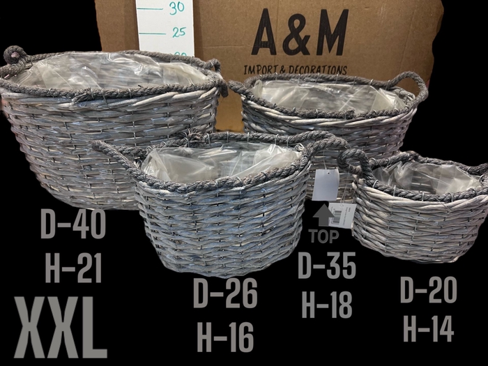 <h4>Potten Mandwerk H%</h4>