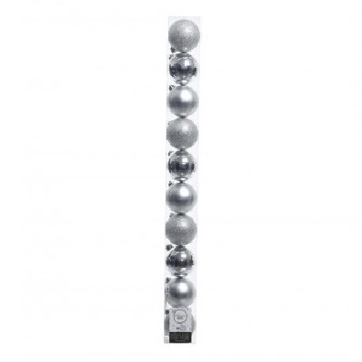<h4>Kerstbal Bal kunststof  60mm x10 ass</h4>