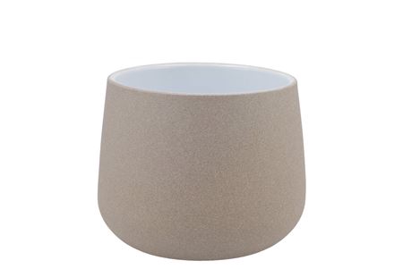 <h4>Berlijn Stone Taupe Pot 15x13cm</h4>