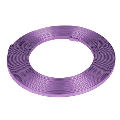 <h4>Aluminium wire flat - purple 5mmx10m</h4>