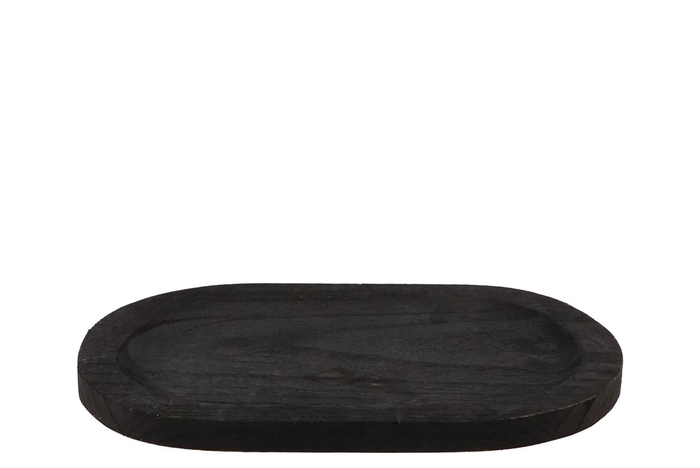 <h4>Wood tray black 30x20x2cm</h4>