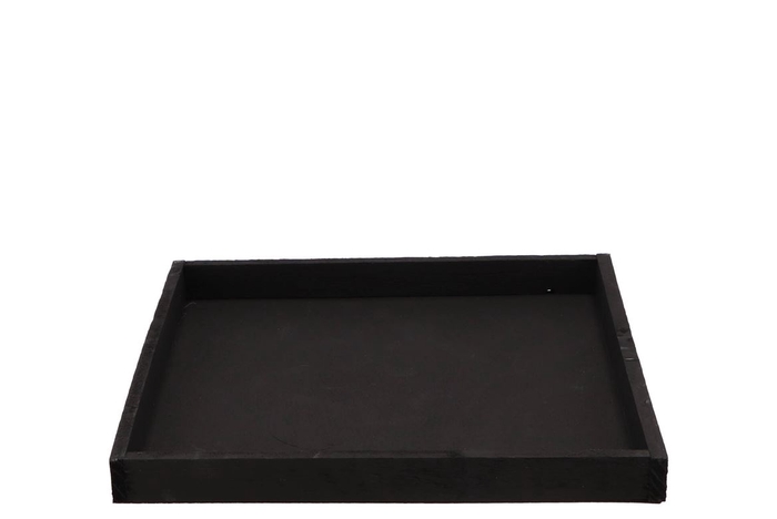 <h4>Wood tray black 30x30x3cm</h4>