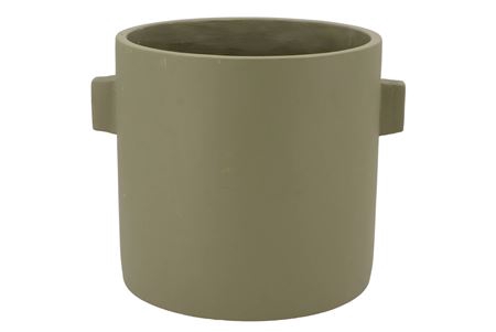 <h4>Concrete Ears Army Green Pot 27x23cm</h4>