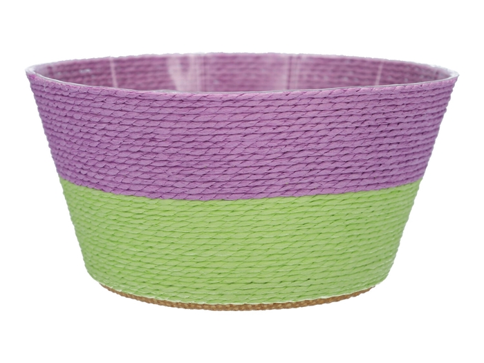 <h4>DF06-590524200 - Basket Riley Duo d19xh10 lilac/green</h4>