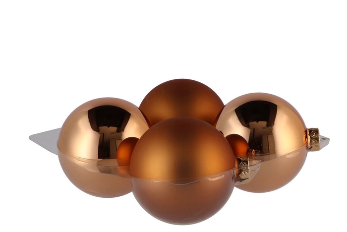 <h4>Glass Ball Combi Copper 100mm P/4</h4>