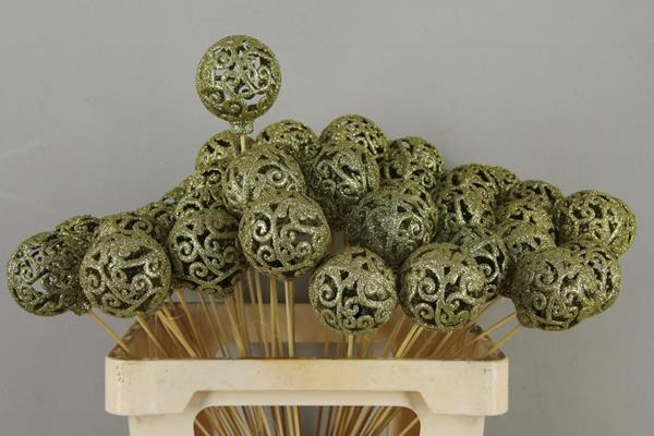<h4>Stick Ball Baroque Ø6 Gl.gold</h4>