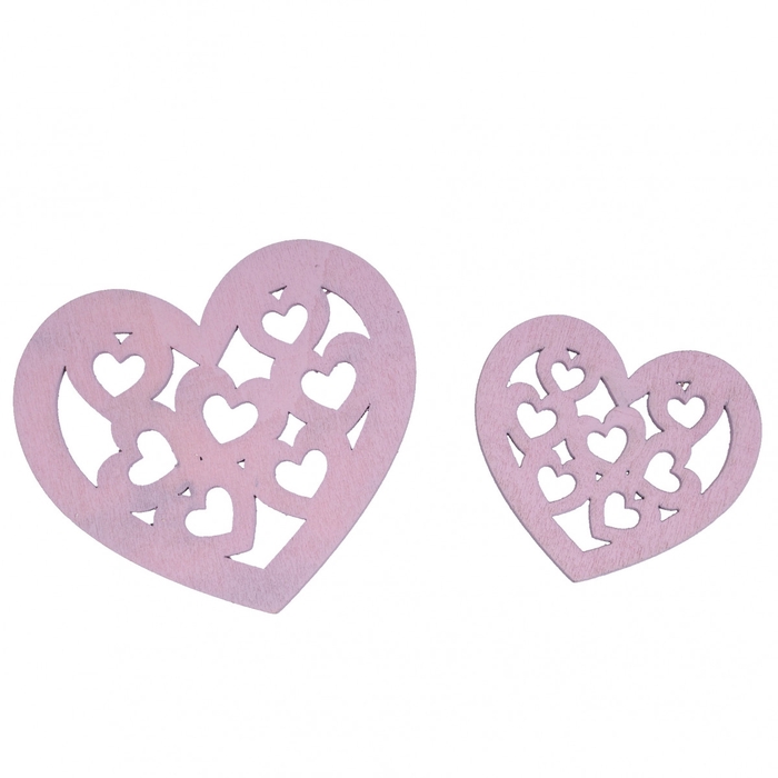 <h4>Decoratie Hanger hart  5-7cm x20</h4>